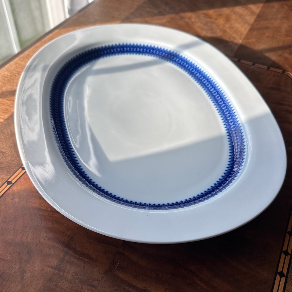 1960's Mid-Century Modern Oval Porcelain Platter, Lisette by Thomas, Germany